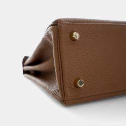 Pre Owned Hermes Brown Alezan Togo Kelly 25