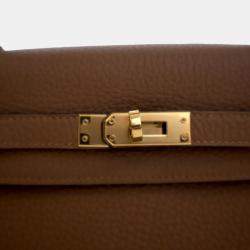 Pre Owned Hermes Brown Alezan Togo Kelly 25