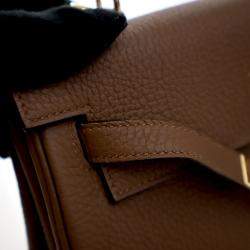 Pre Owned Hermes Brown Alezan Togo Kelly 25