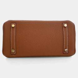 Pre Owned حقيبة هيرمس بيركن 25 جلد توغو ذهبي