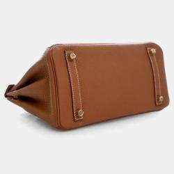 Pre Owned حقيبة هيرمس بيركن 25 جلد توغو ذهبي