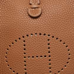 Pre Owned حقيبة هيرمس إيفلين TPM  جلد تشوكيليت كليمنس