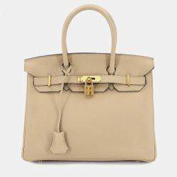 Pre Owned Hermes Birkin 30 Togo Trench Handbag
