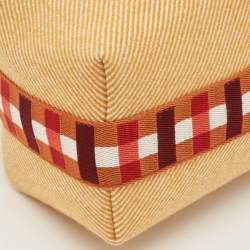 Pre Owned Hermès Bride-a-Brac Carre Small Fauve Merino Wool Pouch