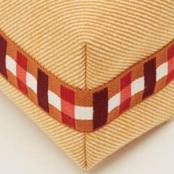 Pre Owned Hermès Bride-a-Brac Carre Small Fauve Merino Wool Pouch