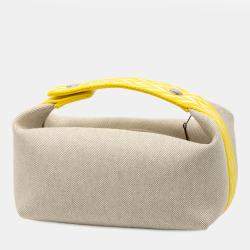 Pre Owned حقيبة هيرمس بلوم برايد أ براك بحرف H لون أصفر صغير