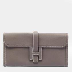 Pre Owned Hermes Taupe Epsom Jige Elan 29