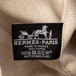 مملوكة مسبقًا Hermes Orange Red Large Toile Bride A Brac