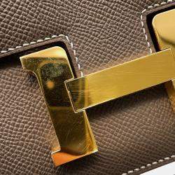 Pre Owned Hermes Constance Elan Miroir Etoupe Epsom