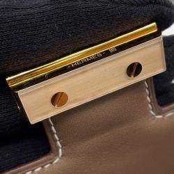 Pre Owned Hermes Constance Elan Miroir Etoupe Epsom