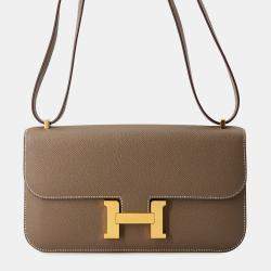 Pre Owned Hermes Constance Elan Miroir Etoupe Epsom