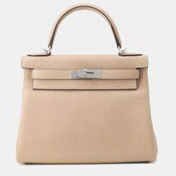 Pre Owned Hermes Kelly Retourne Trench Taurillon Clemence Size 28