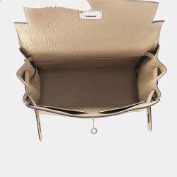 Pre Owned Hermes Kelly Retourne Trench Taurillon Clemence Size 28