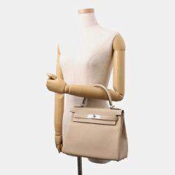 Pre Owned Hermes Kelly Retourne Trench Taurillon Clemence Size 28