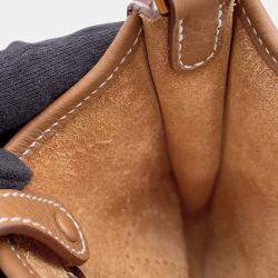 Pre Owned Hermes Evelyne Long Gold Taurillon Clemence Size Tpm