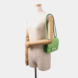 Pre Owned Hermes Constance3 Miroir Vert Yucca Epsom Size Mini