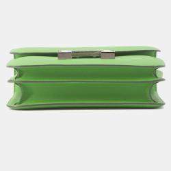 Pre Owned Hermes Constance3 Miroir Vert Yucca Epsom Size Mini