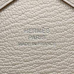 Pre Owned Hermes Calvi Duo Beton Chevre Myzore Goatskin