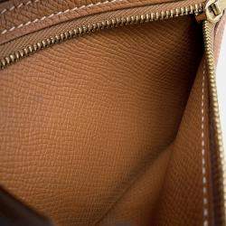 Pre Owned Hermes Bean Compact Gold Epsom