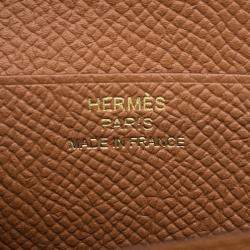 Pre Owned Hermes Bean Compact Gold Epsom