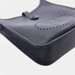 Pre Owned Hermes Blue Togo Evelyne TPM 16