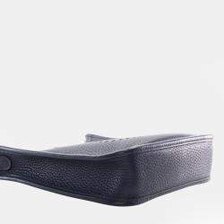 Pre Owned Hermes Blue Togo Evelyne TPM 16