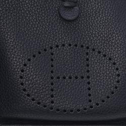 Pre Owned Hermes Blue Togo Evelyne TPM 16