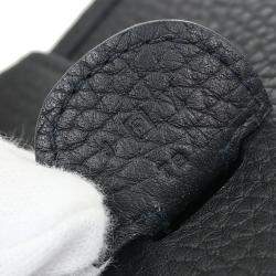 Pre Owned Hermes Black Taurillon Clemence Evelyne 3 GM Shoulder Bag