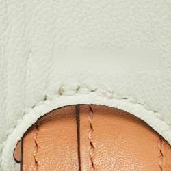 Pre Owned Hermes Harnais Rouge H/Blanc/Naturel Swift and Epsom Leather Shoulder Bag