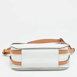 Pre Owned Hermes Harnais Rouge H/Blanc/Naturel Swift and Epsom Leather Shoulder Bag