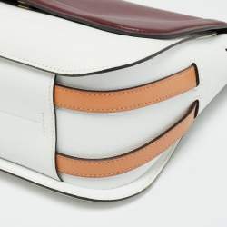 Pre Owned Hermes Harnais Rouge H/Blanc/Naturel Swift and Epsom Leather Shoulder Bag