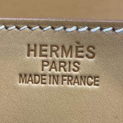 Pre Owned Hermes Brown Vache Natural Birkin Retourne 35
