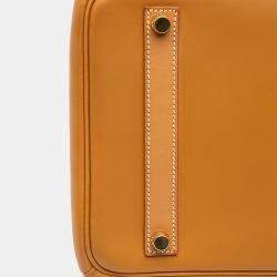 Pre Owned Hermes Brown Vache Natural Birkin Retourne 35