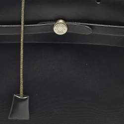 Pre Owned Hermes Herbag 2-in-1 Black Canvas and Vache Hunter Leather Backpack