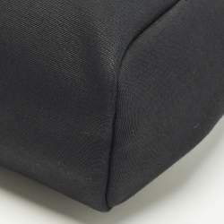 Pre Owned Hermes Herbag 2-in-1 Black Canvas and Vache Hunter Leather Backpack