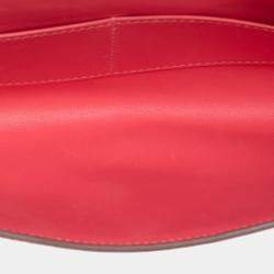 Pre Owned Hermes Pink Tadelakt Egee Clutch