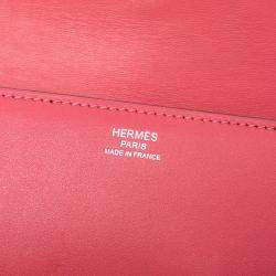 Pre Owned Hermes Pink Tadelakt Egee Clutch