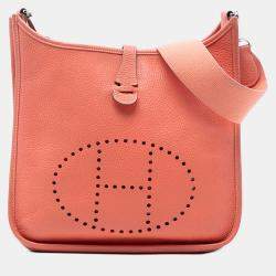 Pre Owned Hermes Pink Clemence Evelyne 29