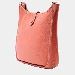 Pre Owned Hermes Pink Clemence Evelyne 29