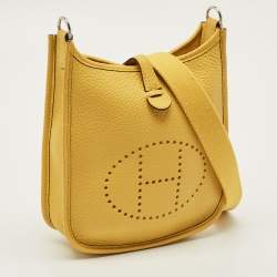 Pre Owned Hermes Evelyne TPM Sun Taurillon Clemence Leather Crossbody Bag