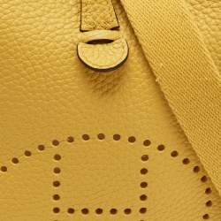 Pre Owned Hermes Evelyne TPM Sun Taurillon Clemence Leather Crossbody Bag