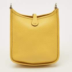 Pre Owned Hermes Evelyne TPM Sun Taurillon Clemence Leather Crossbody Bag