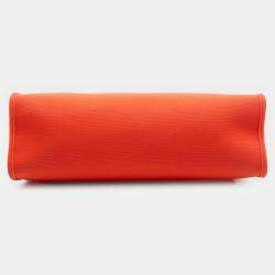 Pre Owned حقيبة هيرمس توال هيرباج زيپ بني برتقالي 31