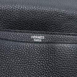 Pre Owned Hermes Black Togo Sac A Depeches 38