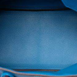 Pre Owned حقيبة هيرمس بيركين روتورنيه 35 توغو زرقاء