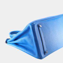 مملوكة مسبقًا Hermes Blue Togo Birkin Retourne 35