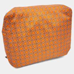 Pre Owned Hermes Blue Orange Silk Silk Pouch