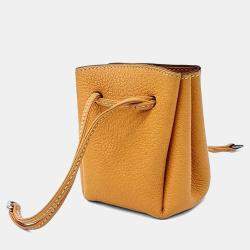 Pre Owned Hermes Brown Leather Pouch