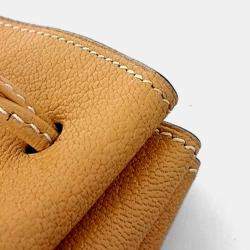 Pre Owned Hermes Brown Leather Pouch