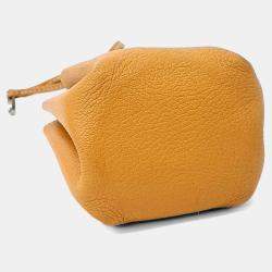 Pre Owned Hermes Brown Leather Pouch